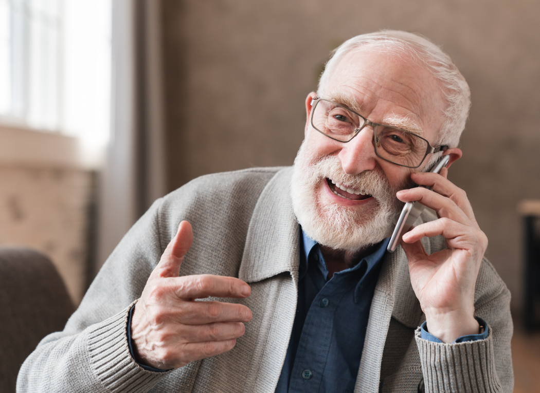 placeholder Older person calling the LINK Coordinator - Four Villages Link Scheme